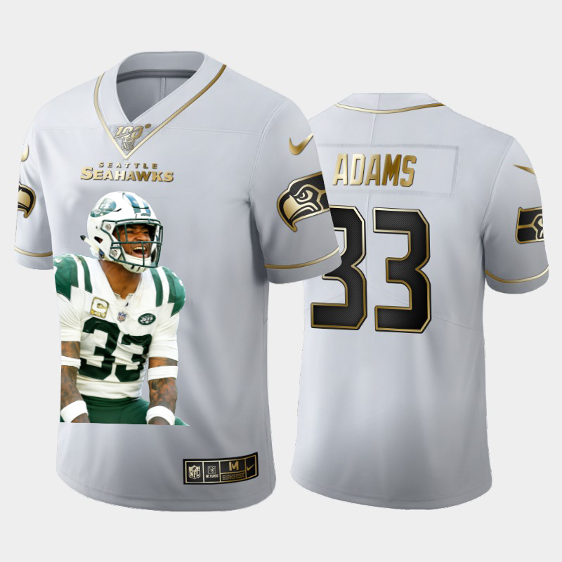 Seattle Seahawks #33 Jamal Adams Team Hero Vapor Limited 100 Jersey White Golden cheap jerseys for sale - CheapJerseys.Shop
