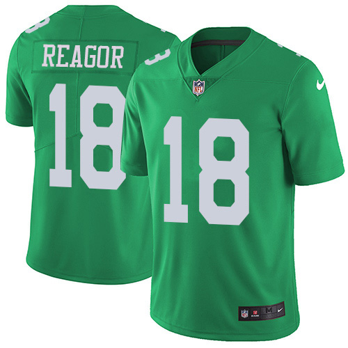 Philadelphia Eagles #18 Jalen Reagor Green Youth Stitched Limited Rush Jersey Youth cheap jerseys for sale - CheapJerseys.Shop