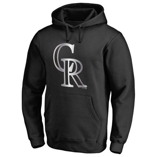 Colorado Rockies Platinum Collection Pullover Hoodie Black cheap jerseys for sale - CheapJerseys.Shop