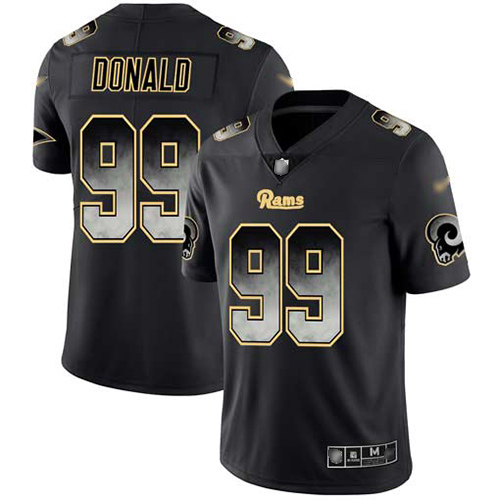 Rams #99 Aaron Donald Black Men's Stitched Vapor Untouchable Limited Smoke Fashion Jersey cheap jerseys for sale - CheapJerseys.Shop