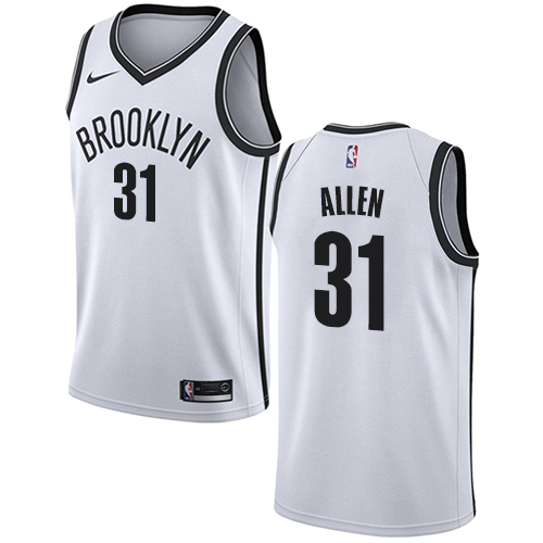 Brooklyn Nets #31 Jarrett Allen White Swingman Association Edition Jersey Mens cheap jerseys for sale - CheapJerseys.Shop