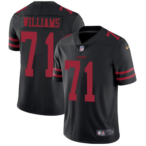 San Francisco San Francisco 49ers #71 Trent Williams Black Alternate Men's Stitched Vapor Untouchable Limited Jersey Men's cheap jerseys for sale - CheapJerseys.Shop
