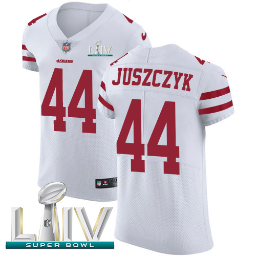49ers #44 Kyle Juszczyk White Super Bowl LIV 2020 Men's Stitched Vapor Untouchable Elite Jersey cheap jerseys for sale - CheapJerseys.Shop