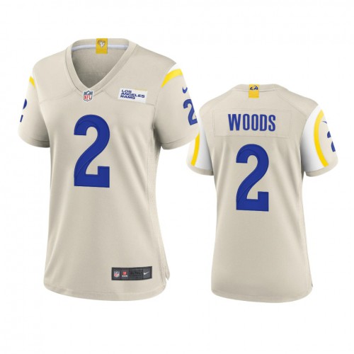Los Angeles Los Angeles Rams #2 Robert Woods Women's Game Jersey - Bone Womens cheap jerseys for sale - CheapJerseys.Shop