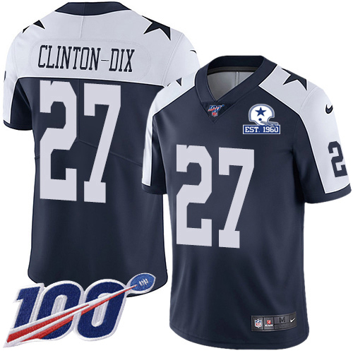 Dallas Cowboys #27 Ha Ha Clinton-Dix Navy Blue Thanksgiving Men's Stitched With Established In 1960 Patch 100th Season Vapor Untouchable Limited T cheap jerseys for sale - CheapJerseys.Shop