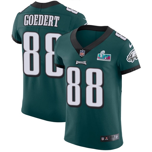 Eagles #88 Dallas Goedert Green Team Color Super Bowl LVII Patch Men's Stitched Vapor Untouchable Elite Jersey cheap jerseys for sale - CheapJerseys.Shop