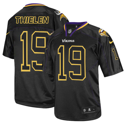 Vikings #19 Adam Thielen Lights Out Black Men's Stitched Elite Jersey cheap jerseys for sale - CheapJerseys.Shop
