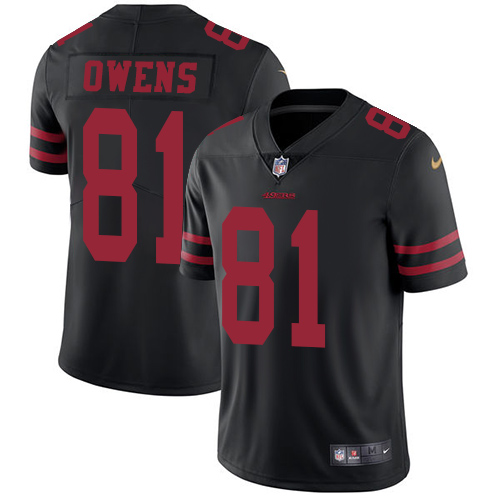 San Francisco 49ers #81 Terrell Owens Black Alternate Youth Stitched Vapor Untouchable Limited Jersey Youth cheap jerseys for sale - CheapJerseys.Shop