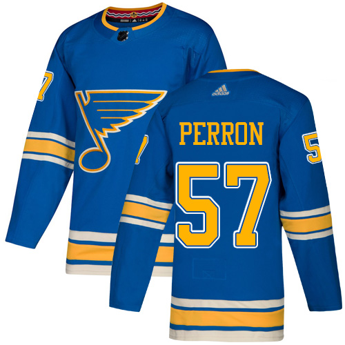 St. Louis Blues #57 David Perron Blue Alternate Authentic Stitched Jersey Men's cheap jerseys for sale - CheapJerseys.Shop