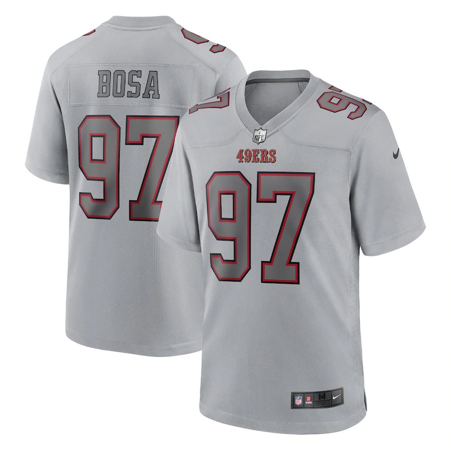 San Francisco 49ers #97 Nick Bosa Men's Gray Atmosphere Fashion Game Jersey cheap jerseys for sale - CheapJerseys.Shop