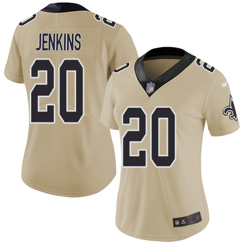 New Orleans Saints #20 Janoris Jenkins Gold Women's Stitched Limited Inverted Legend Jersey Womens cheap jerseys for sale - CheapJerseys.Shop