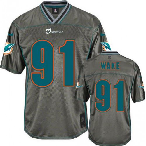 Miami Dolphins #91 Cameron Wake Grey Youth Stitched Elite Vapor Jersey Youth cheap jerseys for sale - CheapJerseys.Shop