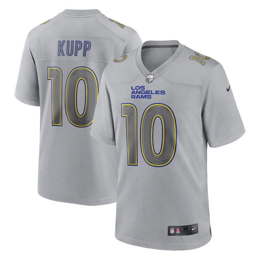 Los Angeles Rams #10 Cooper Kupp Men's Gray Atmosphere Fashion Game Jersey cheap jerseys for sale - CheapJerseys.Shop