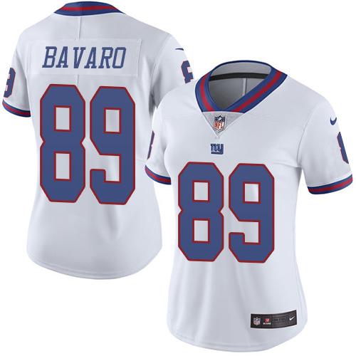 New York Giants #89 Mark Bavaro White Women's Stitched Limited Rush Jersey Womens cheap jerseys for sale - CheapJerseys.Shop