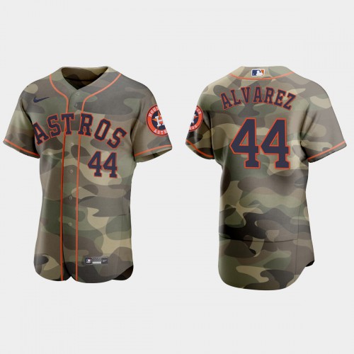 Houston Houston Astros #44 Yordan Alvarez Men's 2021 Armed Forces Day Authentic Jersey -Camo Men's cheap jerseys for sale - CheapJerseys.Shop