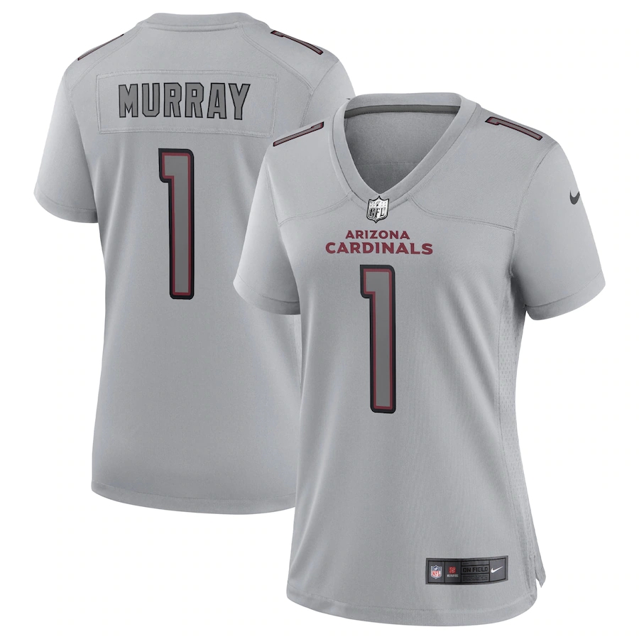 Arizona Cardinals #1 Kyler Murray Women's Gray Atmosphere Fashion Game Jersey cheap jerseys for sale - CheapJerseys.Shop