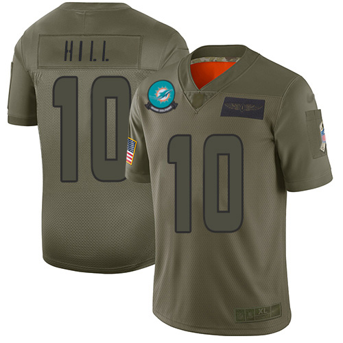 Dolphins #10 Tyreek Hill Camo Men's Stitched Limited 2019 Salute To Service Jersey cheap jerseys for sale - CheapJerseys.Shop