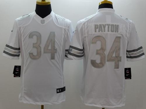 Bears #34 Walter Payton White Men's Stitched Limited Platinum Jersey cheap jerseys for sale - CheapJerseys.Shop