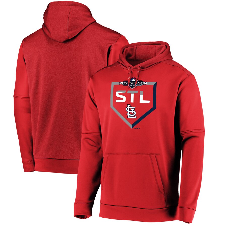 St. Louis Cardinals Majestic 2019 Postseason Dugout Authentic Pullover Hoodie Red cheap jerseys for sale - CheapJerseys.Shop