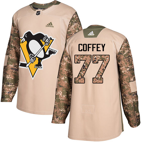 Pittsburgh Penguins #77 Paul Coffey Camo Authentic 2017 Veterans Day Stitched Jersey Men's cheap jerseys for sale - CheapJerseys.Shop