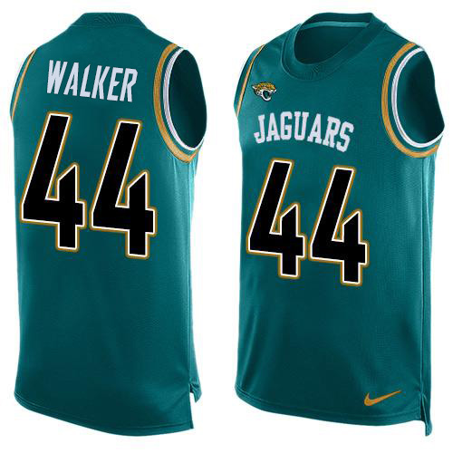 Jaguars #44 Travon Walker Teal Green Team Color Men's Stitched Limited Tank Top Jersey cheap jerseys for sale - CheapJerseys.Shop