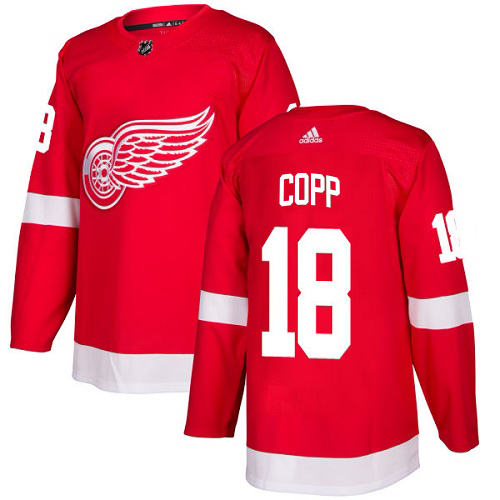 Red Wings #18 Andrew Copp Red Home Authentic Stitched Jersey cheap jerseys for sale - CheapJerseys.Shop