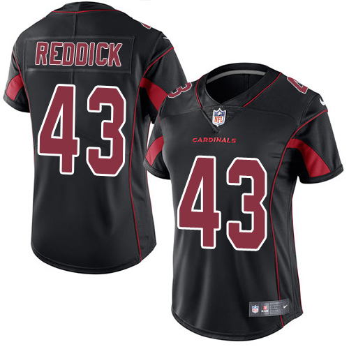 Arizona Cardinals #43 Haason Reddick Black Women's Stitched Limited Rush Jersey Womens cheap jerseys for sale - CheapJerseys.Shop