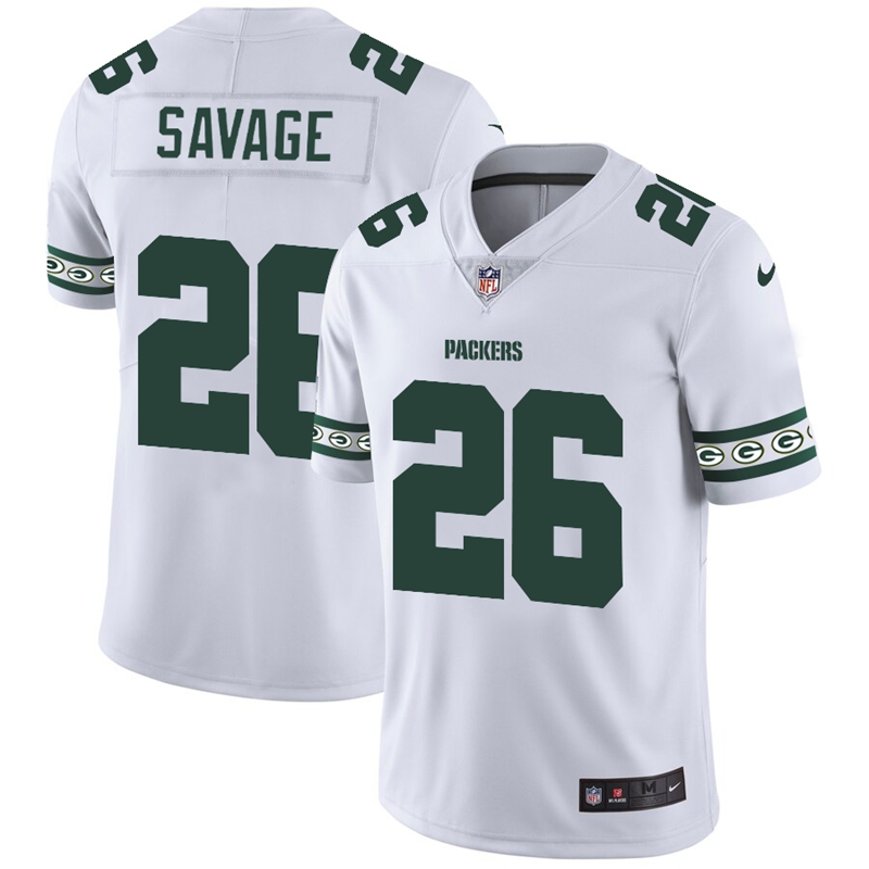 Green Bay Packers #26 Darnell Savage Jr White Team Logo Vapor Limited Jersey cheap jerseys for sale - CheapJerseys.Shop