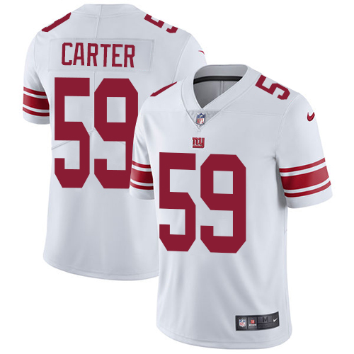 New York Giants #59 Lorenzo Carter White Men's Stitched Vapor Untouchable Limited Jersey Men's cheap jerseys for sale - CheapJerseys.Shop