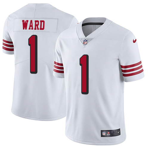 49ers #1 Jimmie Ward White Rush Youth Stitched Vapor Untouchable Limited Jersey cheap jerseys for sale - CheapJerseys.Shop
