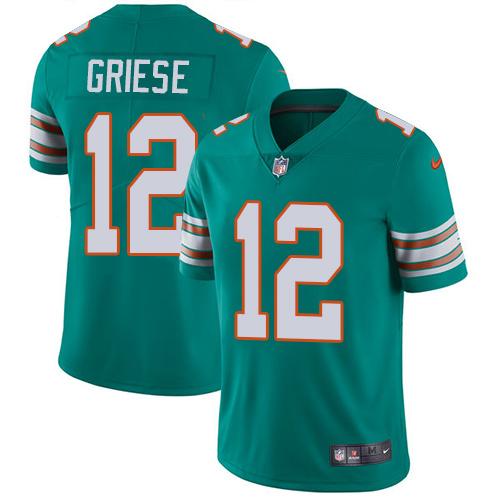 Miami Dolphins #12 Bob Griese Aqua Green Alternate Youth Stitched Vapor Untouchable Limited Jersey Youth cheap jerseys for sale - CheapJerseys.Shop