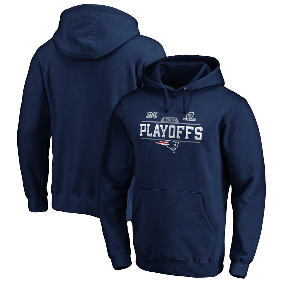 New England Patriots 2019 Playoffs Bound Chip Shot Pullover Hoodie Navy cheap jerseys for sale - CheapJerseys.Shop
