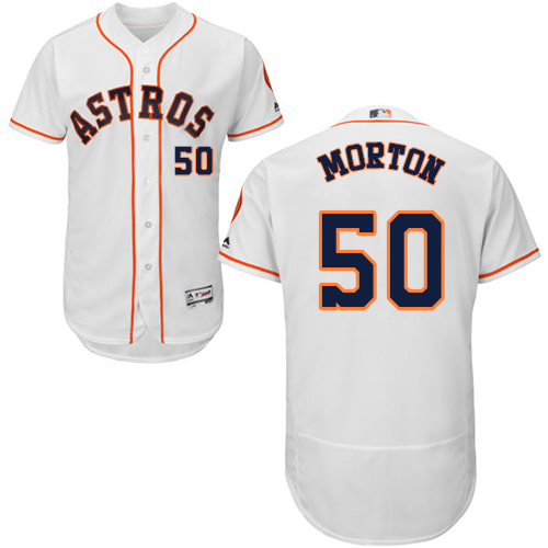 Houston Astros #50 Charlie Morton White Flexbase Authentic Collection Stitched Jersey Men's cheap jerseys for sale - CheapJerseys.Shop