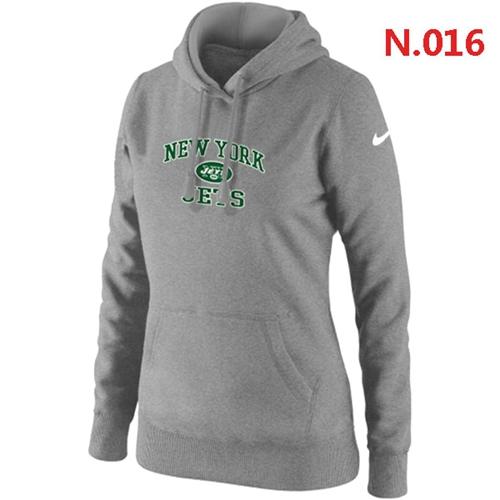 Women's New York Jets Heart & Soul Pullover Hoodie Light Grey cheap jerseys for sale - CheapJerseys.Shop