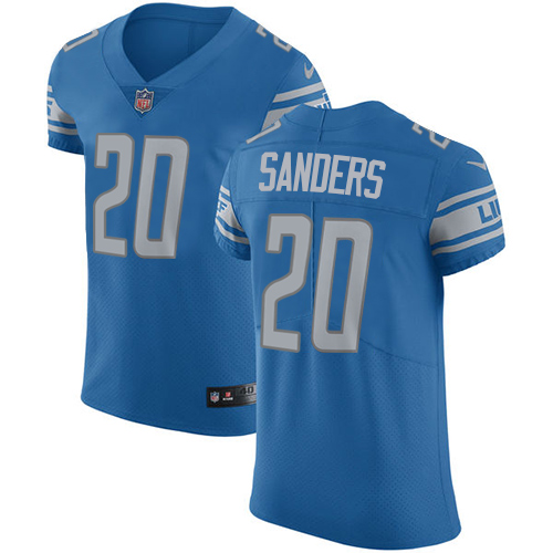 Lions #20 Barry Sanders Blue Team Color Men's Stitched Vapor Untouchable Elite Jersey cheap jerseys for sale - CheapJerseys.Shop