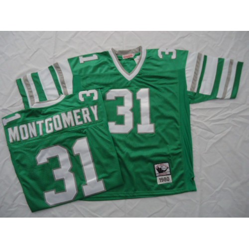 Mitchell And Ness Philadelphia Eagles #31 Wilbert Montgomery Green Stitched Throwback Jersey Men's cheap jerseys for sale - CheapJerseys.Shop