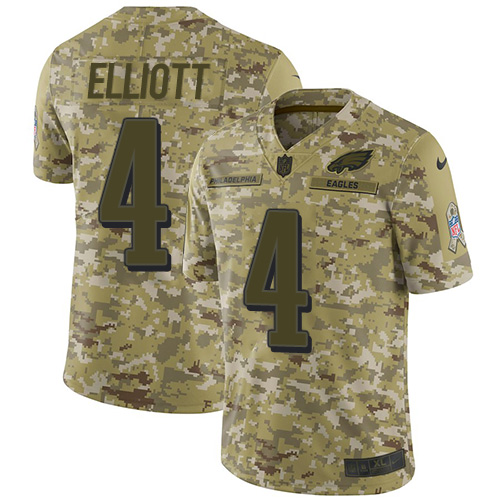 Philadelphia Eagles #4 Jake Elliott Camo Men's Stitched Limited 2018 Salute To Service Jersey Men's cheap jerseys for sale - CheapJerseys.Shop