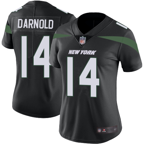 New York Jets #14 Sam Darnold Black Alternate Women's Stitched Vapor Untouchable Limited Jersey Womens cheap jerseys for sale - CheapJerseys.Shop