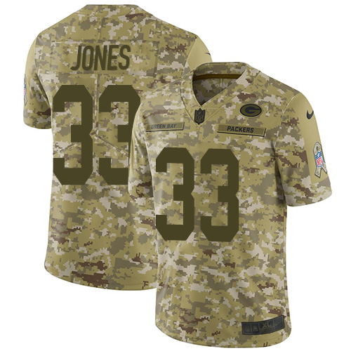 Packers #33 Aaron Jones Camo Men's Stitched Limited 2018 Salute To Service Jersey cheap jerseys for sale - CheapJerseys.Shop