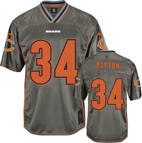 Bears #34 Walter Payton Grey Youth Stitched Elite Vapor Jersey cheap jerseys for sale - CheapJerseys.Shop