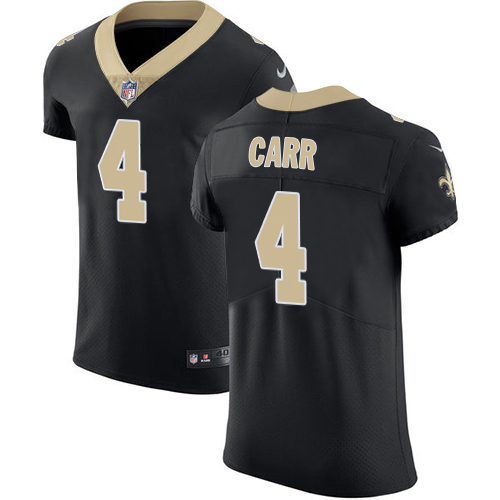 Saints #4 Derek Carr Black Team Color Men's Stitched Vapor Untouchable Elite Jersey cheap jerseys for sale - CheapJerseys.Shop