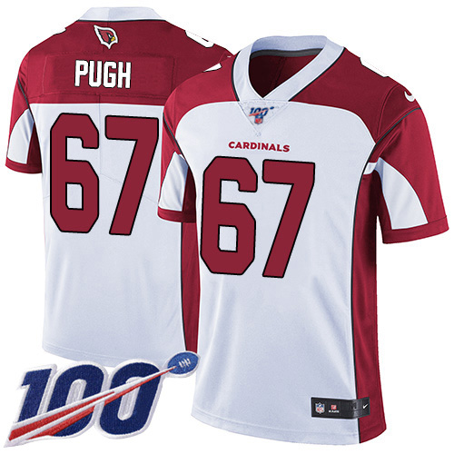 Arizona Cardinals #67 Justin Pugh White Men's Stitched 100th Season Vapor Limited Jersey Men's cheap jerseys for sale - CheapJerseys.Shop