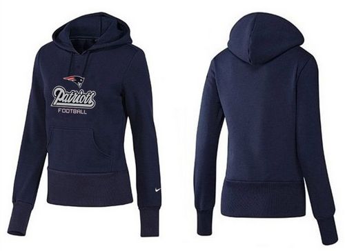 Women's New England Patriots Authentic Logo Pullover Hoodie Blue cheap jerseys for sale - CheapJerseys.Shop