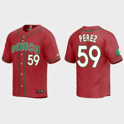 Oliver Perez Mexico Baseball 2023 World Baseball Classic Replica Jersey – Red cheap jerseys for sale - CheapJerseys.Shop