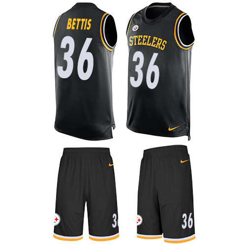 Steelers #36 Jerome Bettis Black Team Color Men's Stitched Limited Tank Top Suit Jersey cheap jerseys for sale - CheapJerseys.Shop