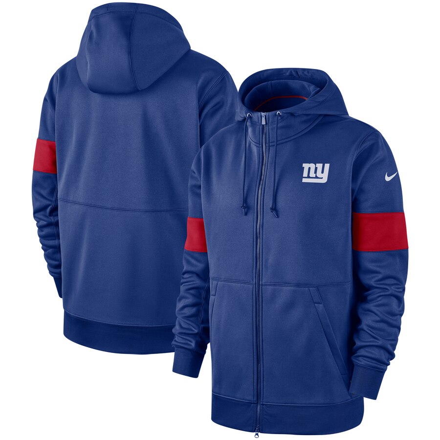 New York Giants Sideline Performance Full-Zip Hoodie Royal cheap jerseys for sale - CheapJerseys.Shop