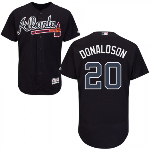 Atlanta Braves #20 Josh Donaldson Navy Blue Flexbase Authentic Collection Stitched Jersey Men's cheap jerseys for sale - CheapJerseys.Shop