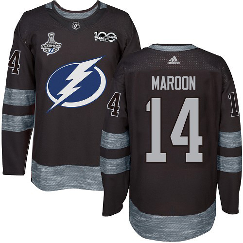 Tampa Bay Lightning #14 Pat Maroon Black 1917-2017 100th Anniversary 2020 Stanley Cup Champions Stitched Jersey Men's cheap jerseys for sale - CheapJerseys.Shop