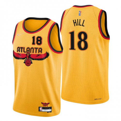 Atlanta Atlanta Hawks #18 Solomon Hill Mens Gold 2021/22 Swingman Jersey - City Edition Mens cheap jerseys for sale - CheapJerseys.Shop