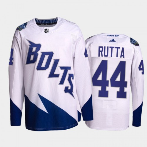 Tampa Bay Lightning #44 Jan Rutta Men's 2022 Stadium Series Authentic Jersey - White Men's cheap jerseys for sale - CheapJerseys.Shop